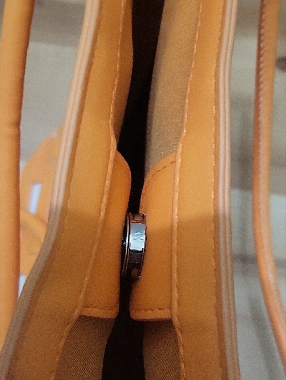 A New Day Orange Woven Faux Leather Crossbody Shoulder Bag - Picture 10 of 15